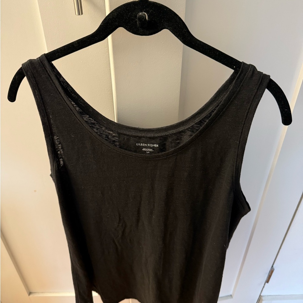 Eileen Fisher Black Tank Top Essential